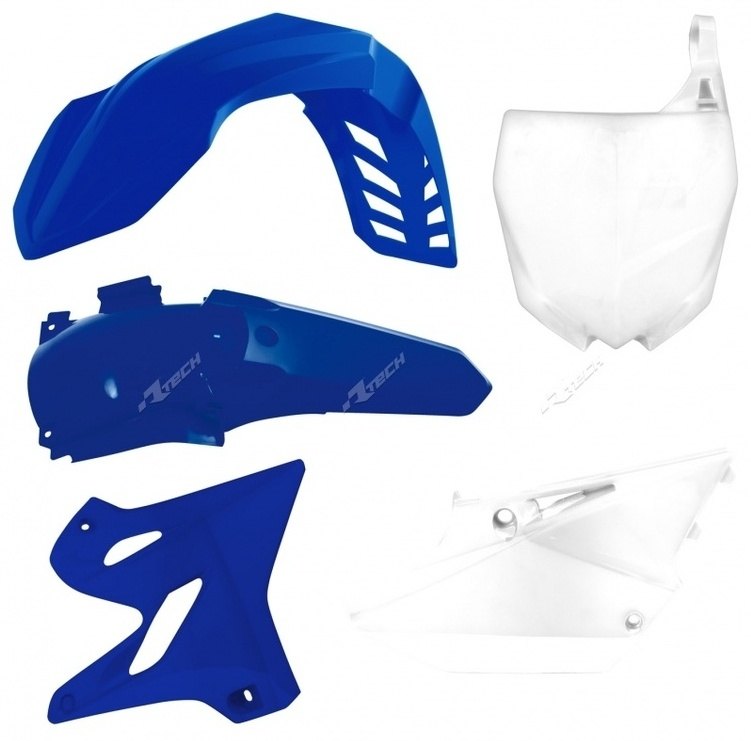 RACETECH レーステック プラスチックキット OEM カラー ブルー／ホワイト ヤマハ YZ125／250 YZ 125 250 YAMAHA フルカウル・外装セット カウル関連 外装