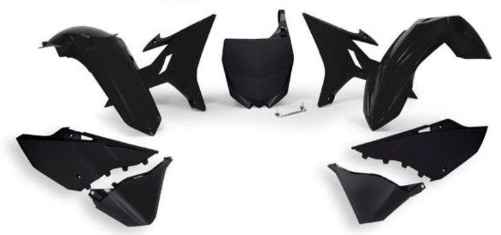 RACETECH レーステック Revolution Replacement Plastics Kit Black Yamaha YZ125／250 YZ 125 250 X YAMAHA ヤマハ フルカウル・外装セット カウル関連 外装