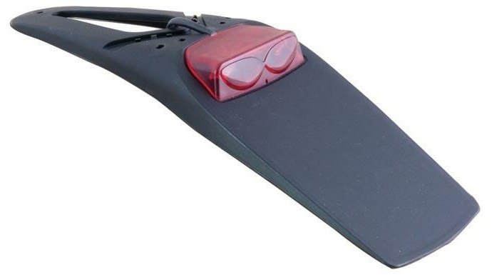 乐天商城 - RACETECH レーステック BLACK REAR MUDGUARD EXTENDER WITH BUILT-IN LEDS リアフェンダー フェンダー関連 外装