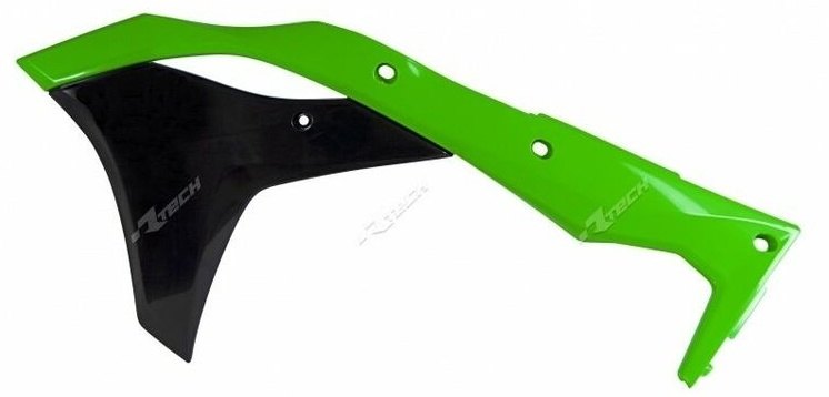 RACETECH レーステック Radiator Covers Neon Green Kawasaki KX250F KX 250 F KAWASAKI カワサキ ラジエーター 冷却関連 エンジン