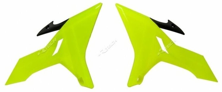 RACETECH レーステック Revolution Radiator Covers Neon Yellow Black Yamaha 1