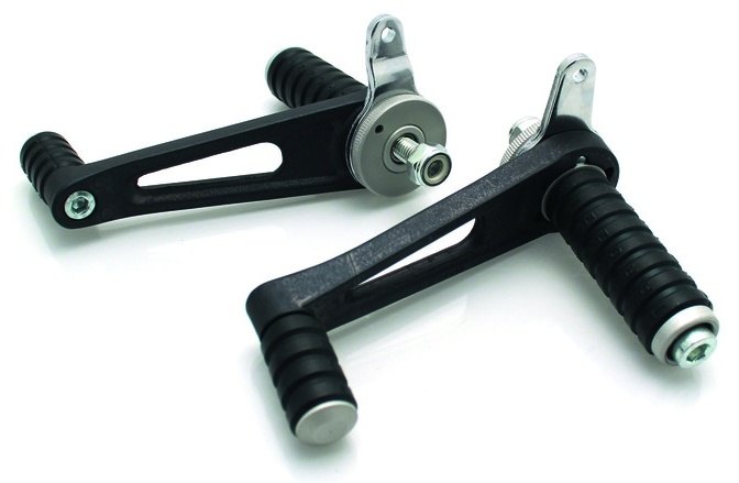 TAROZZI タロッティ Tarozzi ユニバーサルΦ10mm固定式ラバーフットペグセット ブラックスチール その他ステップオプション・補修部品 ステップ 足回り