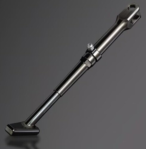 PMC ピーエムシー アジャスタブルサイドスタンド 漆黒メッキ Z1 Z2 KZ900 Z750A4 Z750A5 Z750D1 KZ1000..