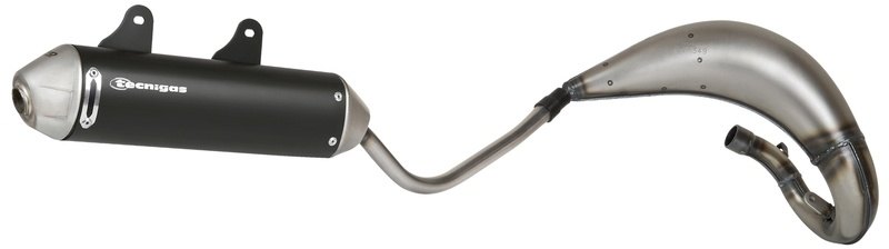 TECNIGAS テクニガス E-Nox Evoスチール製フルエキゾーストシステム MX 50 RX RACING SX RCR SMT SENDA HYP DRD EVO R DEVIL SM X-TREM RACER X-RACE BLACK EDITION APRILIA アプリリア GILERA ジレラ DERBI デルビ チャンバー マフラー