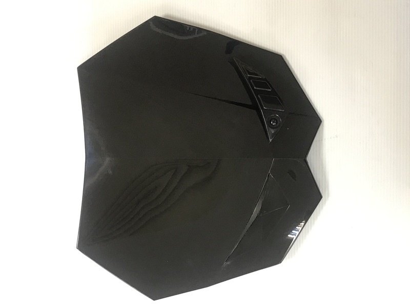 V PARTS ブイパーツ Rival フォークヘッド ブラック ゼッケンプレート・ゼッケンベース 外装