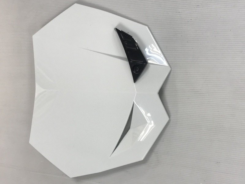 V PARTS ブイパーツ Rival フォークヘッド ホワイト ゼッケンプレート・ゼッケンベース 外装