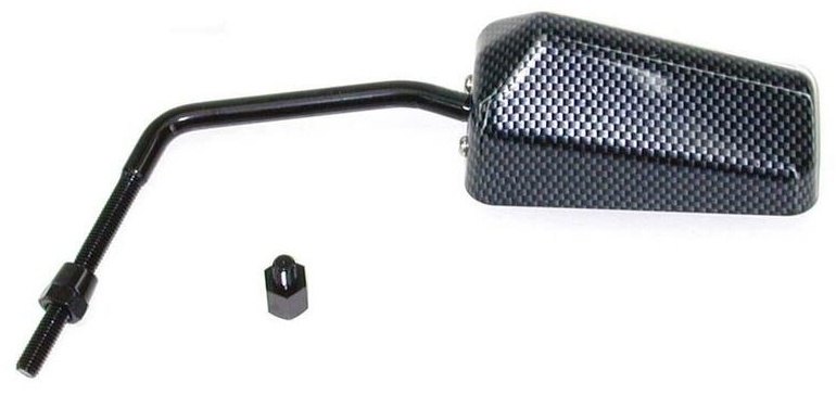 V PARTS ブイパーツ F1 リバーシブルミラー カーボン汎用 ミラー ハンドル