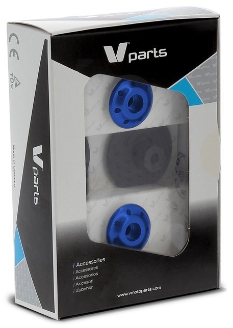 V PARTS ブイパーツ V-PARTS ボビン M6x1 ブルー スタンドフック フレーム