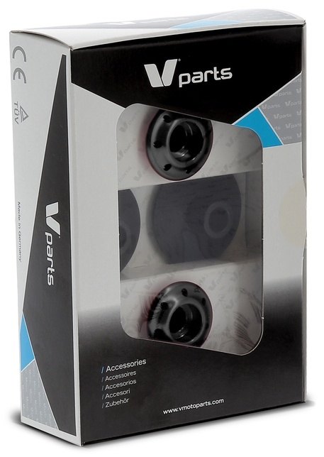 V PARTS ブイパーツ V-PARTS ボビン M8x1，25 ブラック スタンドフック フレーム