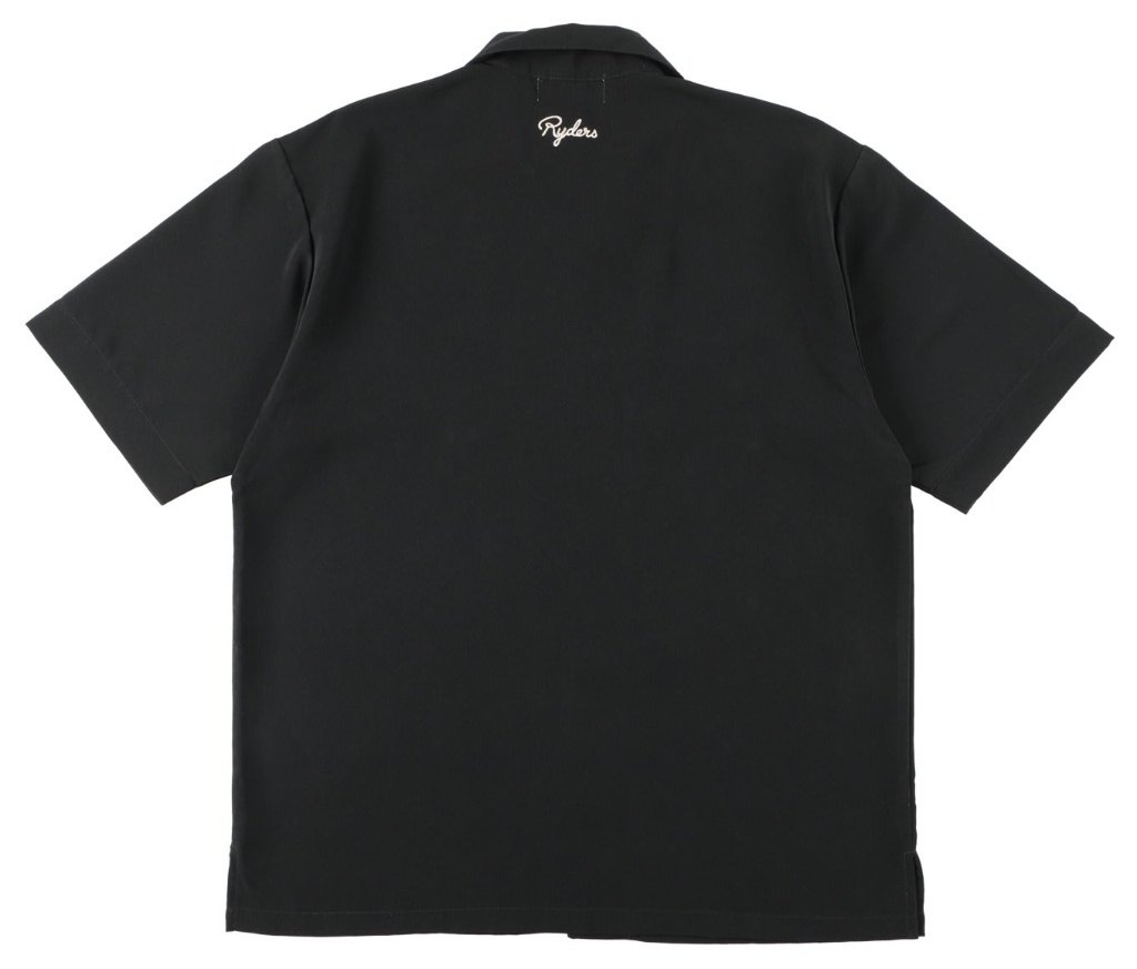 RIDEZ ライズ シルキー オープンカラー シャツ カジュアルシャツ・ポロシャツ アパレル