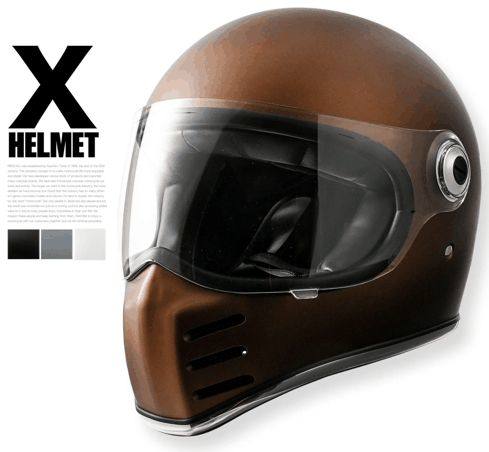 ■属性ヘルメット SGマーク: ○ヘルメット PSCマーク: ○■商品概要■Color：MATT BROWN／SOLID EDITION■Size：M(57-58cm)，L(59-60cm未満)■Weight：1，250g(±50)■開閉シールド標準：SOLID SHIELD CLEAR標準装備■顎ひもワンタッチバックル■内装：ダイヤモンドキルティングライナー■SG規格／全排気量使用可能■シールド99％UVカット■詳細説明■RIDEZ X HELMETNEW＆OLDな雰囲気を持つ現代のネオクラシックフルフェイスの誕生。過酷な荒野の走行でも快適性を保ち、安定して走り続ける事ができるフルフェイスです。現行車から旧車、カフェレーサー、アメリカンからネーキッドまで、バイクにマッチするようにデザインしました。■SOLID SHIELD新しいソリッドシリーズを標準で採用しております。従来よりシンプルで美しいシールドラインが見る人を圧倒します。シンプルなデザインながら大きめのシールドは、視野が広くツーリングの際も快適にライドに集中する事ができます。シールドの動きにもこだわりを持ち、動かすとクリック感があり止めたい箇所でしっかり止まり、その角度を維持する事ができます。シールドを閉じた際には、ピッタリとフィットするように設計し風きり音を軽減する事ができました。■VENTILATIONXヘルメットの特徴の一つにベンチレーションがあります。エックスシリーズは通常のヘルメットより、口元あたりに空間ができるように前に迫出し流線型の形をしています。口元から顎にかけても圧迫感が少ないとともに、左右両サイドにベンチレーションを配置する事で空気を取り込み長時間のライドでも快適に過ごす事ができるヘルメットを開発しました。■注意点※画像には他のカラー・商品が含まれる場合があります。※メーカー都合により商品の仕様変更がある場合がございます。ご了承ください。