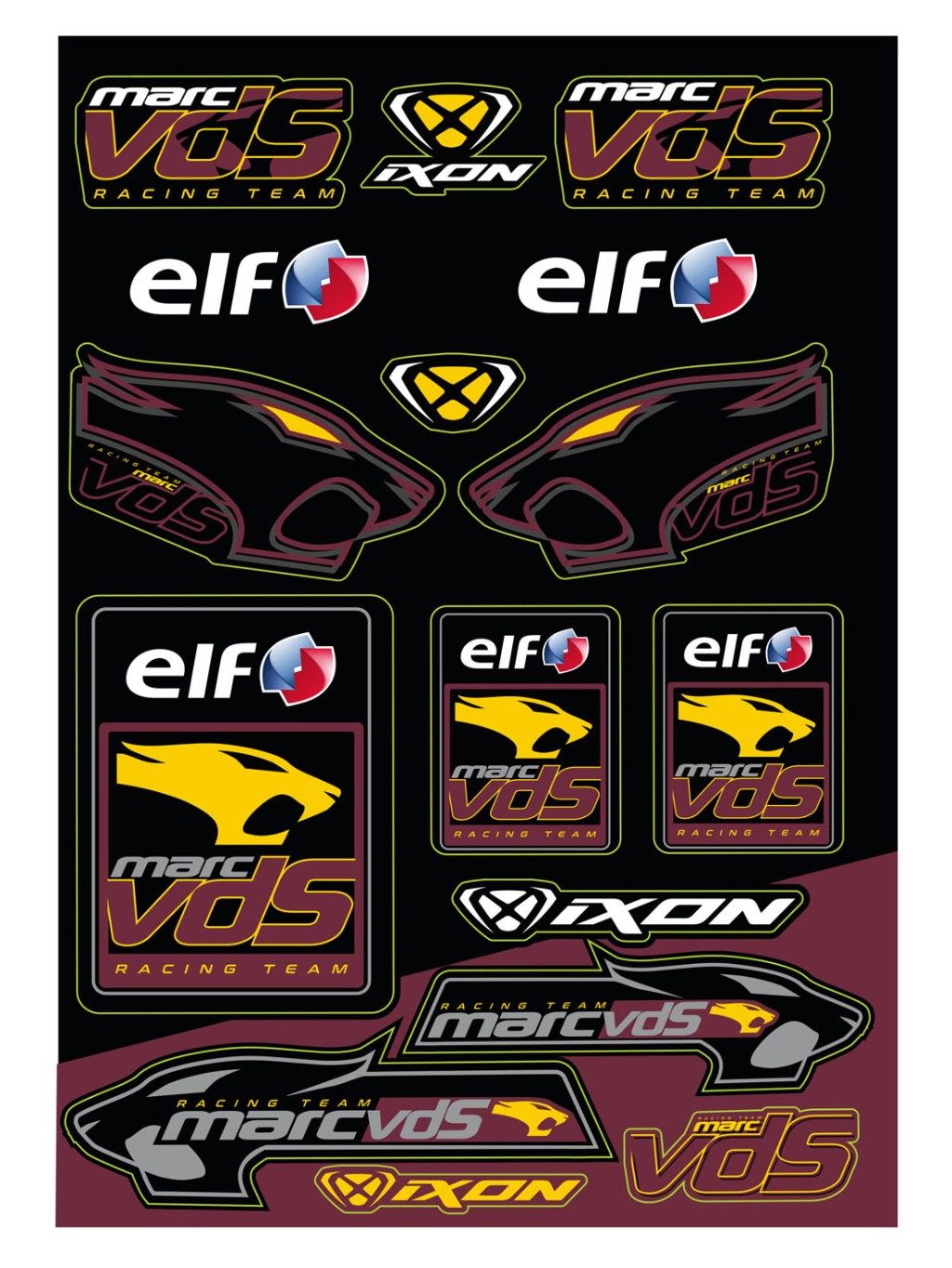 IXON イクソン MotoGPグッズ Marc VDS Racing Team ステッカーセット ステッカー・デカール 外装のサムネイル