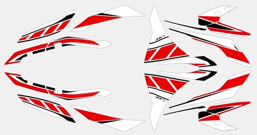 MDF エムディーエフ グラフィックキット X FORCE YAMAHA ヤマハ 外装 タイプ：コンプリートセット(車両1台分のフルセット)