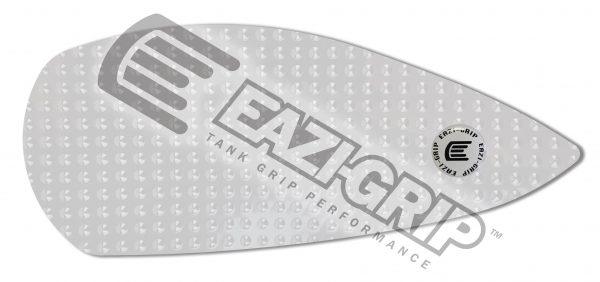 ■注意■この商品は下記となります。必ずご確認ください。タイプ：EVO(スタンダード) カラー：クリア■他の商品はこちらですタイプ：EVO(スタンダード) カラー：ブラックはこちらタイプ：PRO(サーキット) カラー：ブラックはこちらタイプ：PRO(サーキット) カラー：クリアはこちらタイプ：SIL(ストリート) カラー：ブラックはこちら※リンク先に商品がない場合、すでに完売している商品となります。予めご了承ください。■商品概要【サイズ】29×6×0.19cm【重量】0.34kg■詳細説明イージーグリップは、バイクのコントロール性を向上させるためにモータースポーツのメッカの一つでもあるイギリスにて開発されたバイク専用のタンクパッドです。欧州のレースシーンではすでに主流のブランドとなっており、2017年度のIsle ofManTT(マン島TT)では優勝が6回、表彰台14回、トップ10フィニッシュは実に30回以上と実に輝かしい実績を支えています。こうしたレースシーンでの華々しい記録が創業時から採用チームが増加の一途を辿る理由となっています。タンクパッドの適切な装着によりコーナリングやブレーキング中のライダーのポジションに安定した状態で維持する支えになる一方、ニーグリップや姿勢維持のために無駄な力が入らないため長時間の走行シーンでも疲労軽減効果が期待できます。シリーズごとに高品質なポリウレタンやシリコン素材を採用。製品表面の独自の突起のデザインを組み合わせることで高いグリップ力と耐久性を両立する一方、着用するライディングウェアへのダメージを軽減し、快適性を向上させることができます。カラーはクリアとブラックの2色がラインナップ(シリコンタイプはブラックのみ)されているため、車両カラーに合わせてお選びいただけます。◆EVOシリーズ・・・標準グレードイージーグリップEVOシリーズは2011年に登場し、高いグリップ力とライダーの快適性を両立させた半球状のトラクションドームを備えたタンクパッドです。BSB(ブリティッシュスーパーバイク選手権)に出場しているトップチームからのフィードバックを受け、BSBでも採用中のチームが増えるなど進化を続けています。◆PROシリーズ・・・サーキット向けイージーグリップPROシリーズは特徴的な円状のエンボス加工が施され、EVOシリーズに比較して突起が小さく滑らかで、ダイナミックな表面構造を持っています。ライディング時にはライダーの自在な動きを可能にする一方で、ハードブレーキングといった状況でも車体との高い一体感とグリップ力を得られるよう設計されています。◆SILICONEシリーズ・・・ストリート向けイージーグリップSILICONEシリーズはエルゴノミクスに基づいて開発された、シリーズ中最も走行時の快適性を追求した製品です。特注のシリコン素材によるクッション性と表面構造によりライダーの疲労を低減しストリート走行やツーリングと言ったシーンで活躍します。■注意点※貼り付け時は付属されている脱脂用のアルコール綿で貼付け位置の清掃・脱脂を行ない、気泡の入らないように注意しながら貼り付けを行って下さい。※出荷時の剥離紙がピンク色となっておりますので色がついているように見えますが、商品はブラックとクリアの設定となっています。※粘着面の剥離紙を取る際に粘着面ごと剥離させないよう、カッターナイフの刃を当てて剥離紙のみを浮かせてからゆっくりと剥がして下さい。■備考適当なゴム材料を成形しただけの安価なものとは異なり、オートバイのライディングに向けて吟味された材質が、快適な操作性とグリップ力を両立させている製品です。ウェビックでもサポートしているの各チームでも実際にレースで使用されています！材料に由来するものなのか、パッケージを開封したときに独特の甘ーい香りがします。Webでは伝えようがないんですが、この香り好きなんですよねー。■適合車種S1000RR&ensp;S1000RR 年式: 19
