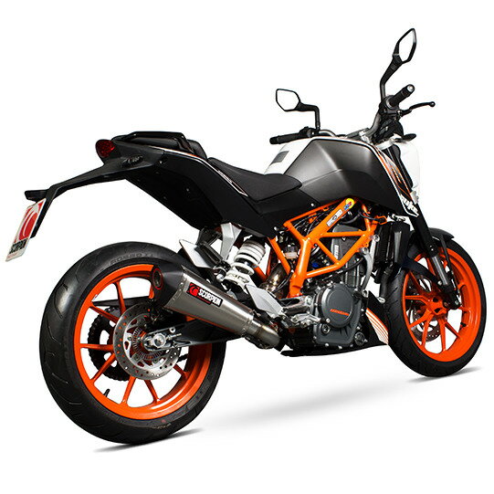 SCORPION スコーピオン セルケトテーパー スリップオンマフラー＋中間パイプ (キャタライザー無) Duke390 KTM スリップオンマフラー マフラー