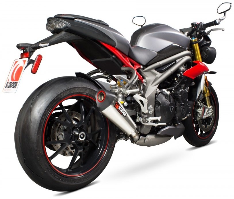 SCORPION スコーピオン セルケトテーパー スリップオンマフラー Speed Triple 1050 R TRIUMPH トライアンフ マフラー