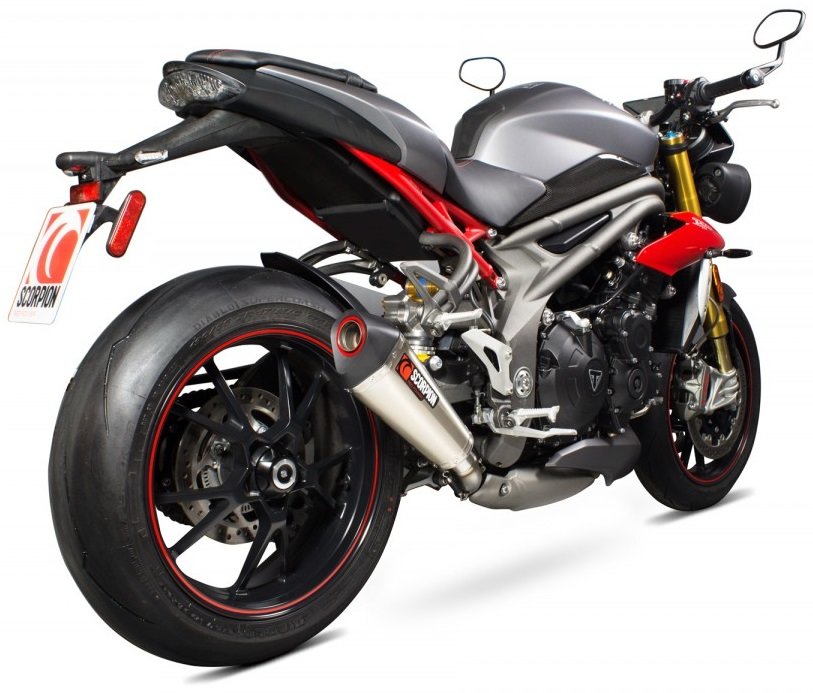 SCORPION スコーピオン セルケトテーパー スリップオンマフラー Speed Triple 1050 R TRIUMPH トライアンフ マフラー