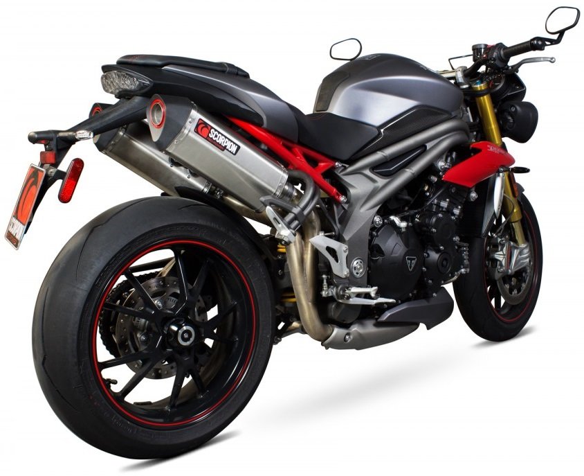 SCORPION スコーピオン セルケトパラレル ツイン スリップオンマフラー Speed Triple 1050 R TRIUMPH トライアンフ マフラー