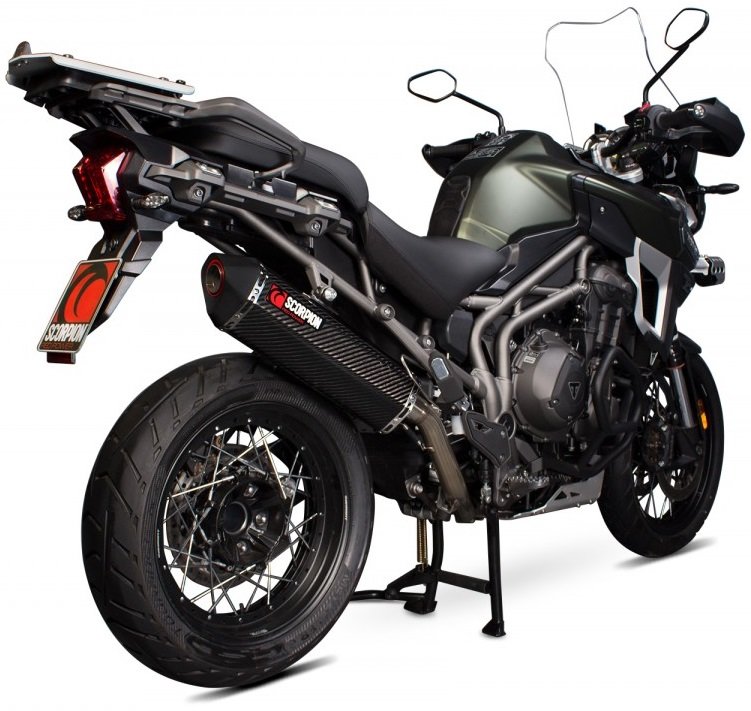 SCORPION スコーピオン セルケトパラレル スリップオンマフラー Tiger1200 Explorer TRIUMPH トライアンフ マフラー