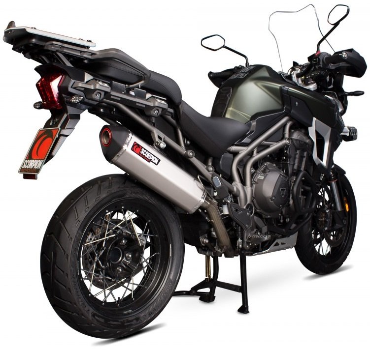 SCORPION スコーピオン セルケトパラレル スリップオンマフラー Tiger1200 Explorer TRIUMPH トライアンフ マフラー