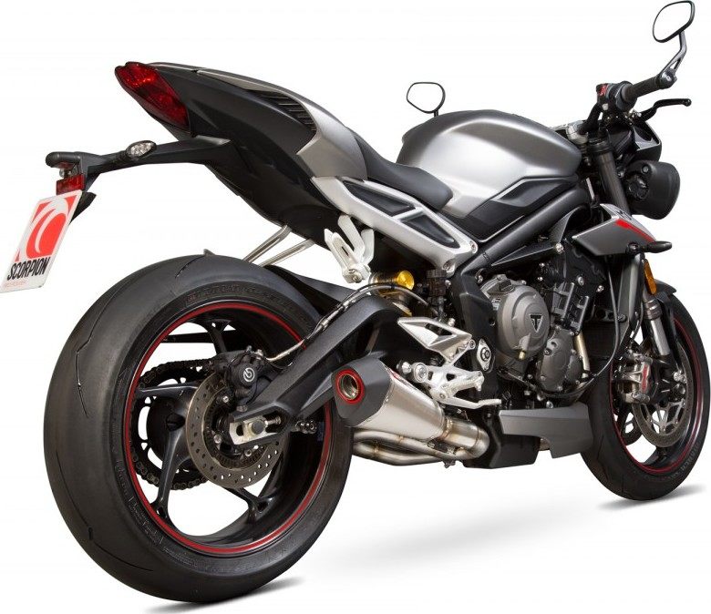 SCORPION スコーピオン セルケトテーパー スリップオンマフラー Street Triple 765 R RS S TRIUMPH トライアンフ マフラー