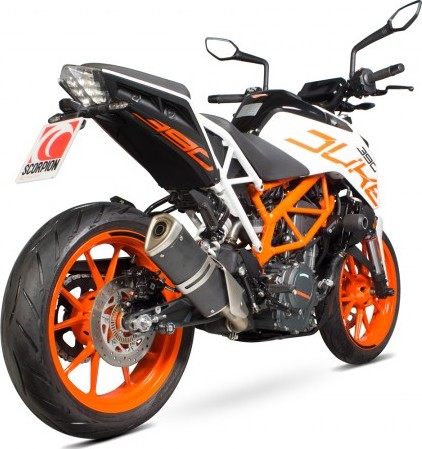 SCORPION スコーピオン 中間パイプ (キャタライザー無) Duke390 KTM エキゾーストパイプ マフラー