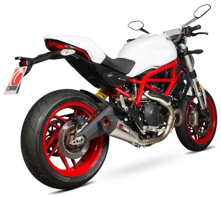 SCORPION スコーピオン セルケトテーパー スリップオンマフラー Monster 797 + DUCATI ドゥカティ マフラー
