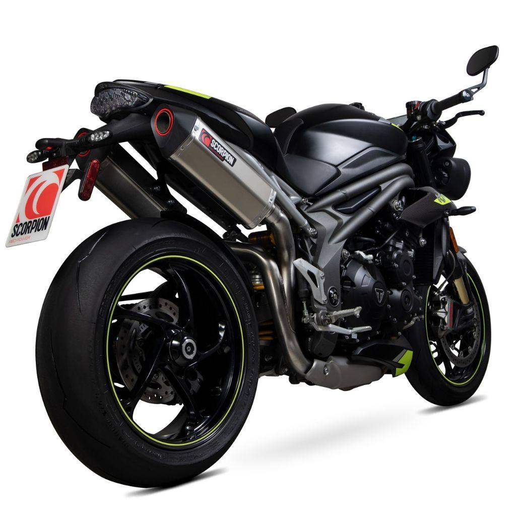SCORPION スコーピオン セルケトパラレル スリップオンマフラー Speed Triple R RS S TRIUMPH トライアンフ マフラー