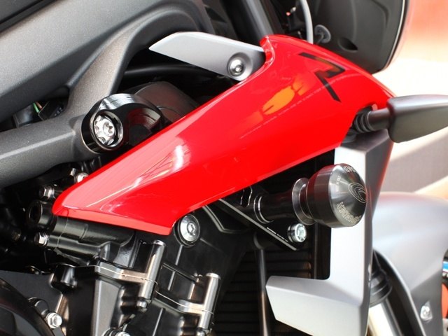 EVOTECH エボテック フレームスライダー'STREET DEFENDER' STREET TRIPLE TRIUMPH トライアンフ エンジ..