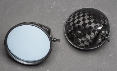 A-TECH エーテック 専用ミラーセット タイプ3 Z650RS KAWASAKI カワサキ ミラー ハンドル シャフト素材：カーボン / ミラーヘッド素材：KDC 開繊ドライカーボン