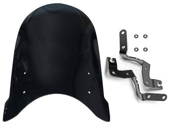 ENDURANCE エンデュランス メーターバイザーロングセット＋取り付けキット SR400 YAMAHA ヤマハ メーターバイザー カウル関連 外装