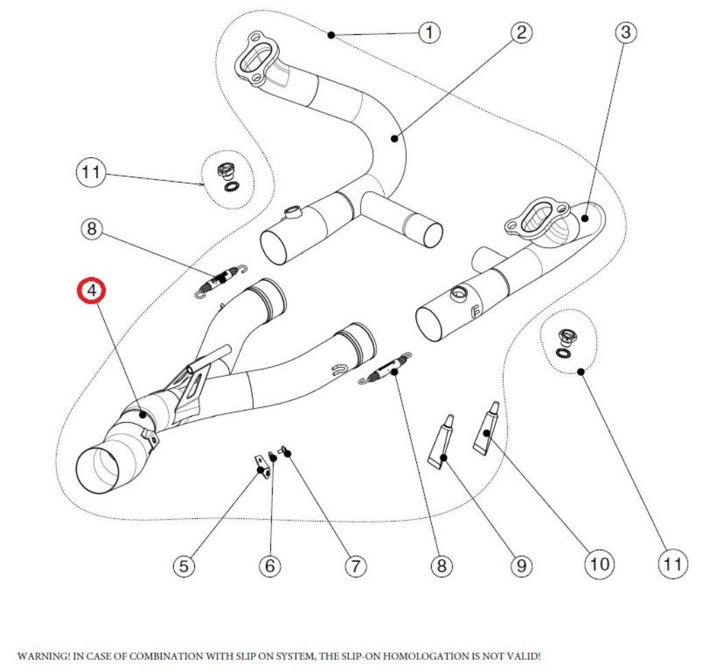 AKRAPOVIC アクラポビッチ 【リペアパーツ】C-B12E3 collector ti R1200GS ADVENTURE R1200R R1200RS BMW エキゾーストパイプ マフラー