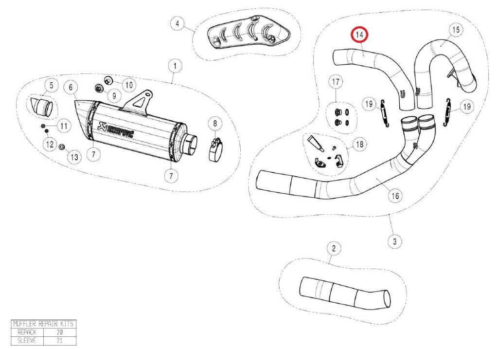 AKRAPOVIC アクラポビッチ H-D12E1 header ti - rear MONSTER1200 MONSTER1200R MONSTER1200S MONSTER821 DUCATI ドゥカティ エキゾーストパイプ マフラー