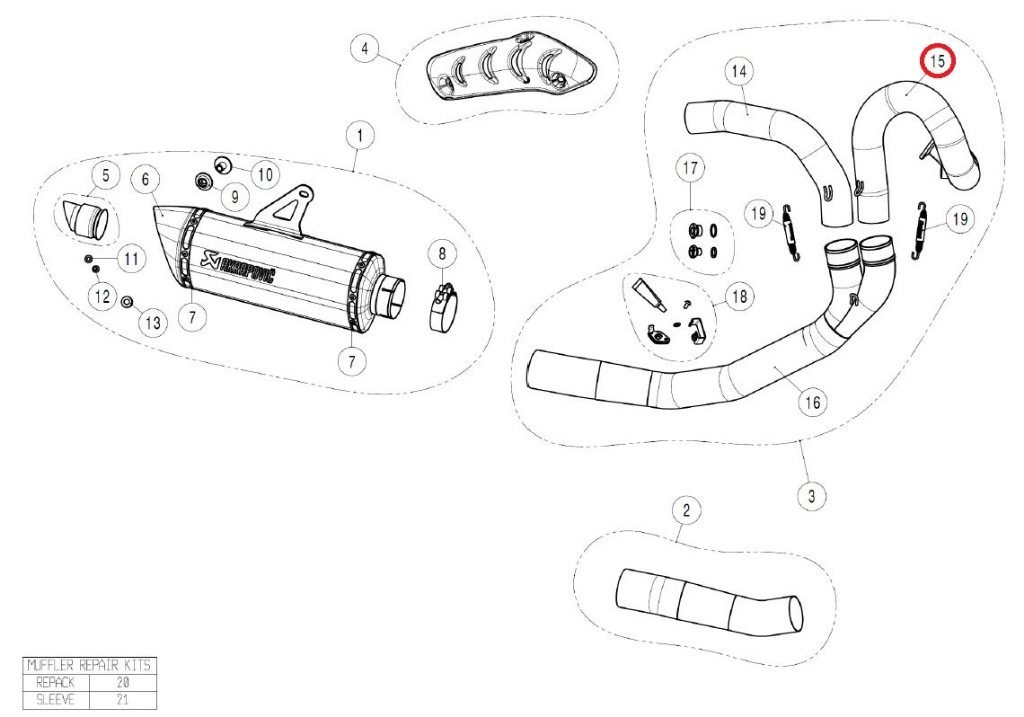 AKRAPOVIC アクラポビッチ H-D12E2 header ti - front MONSTER1200 MONSTER1200R MONSTER1200S MONSTER821 DUCATI ドゥカティ エキゾーストパイプ マフラー