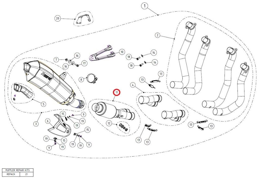 AKRAPOVIC ݥӥå ڥڥѡġL-K10E2 link pipe NINJA H2 H2R KAWASAKI 掠 ȥѥ ޥե顼