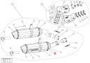 AKRAPOVIC アクラポビッチ 【リペアパーツ】M-HZ04202C/2 muffler r ca NINJA1000 Z1000SX KAWASAKI カワサキ 補修・汎用サイレンサー マフラー