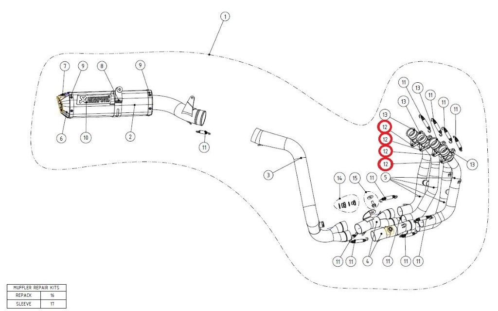 AKRAPOVIC �A�N���|�r�b�`  ���y�A�p�[�c P-F35 flange al CBR600RR HONDA �z���  �}�t���[�t�����W �}�t���[