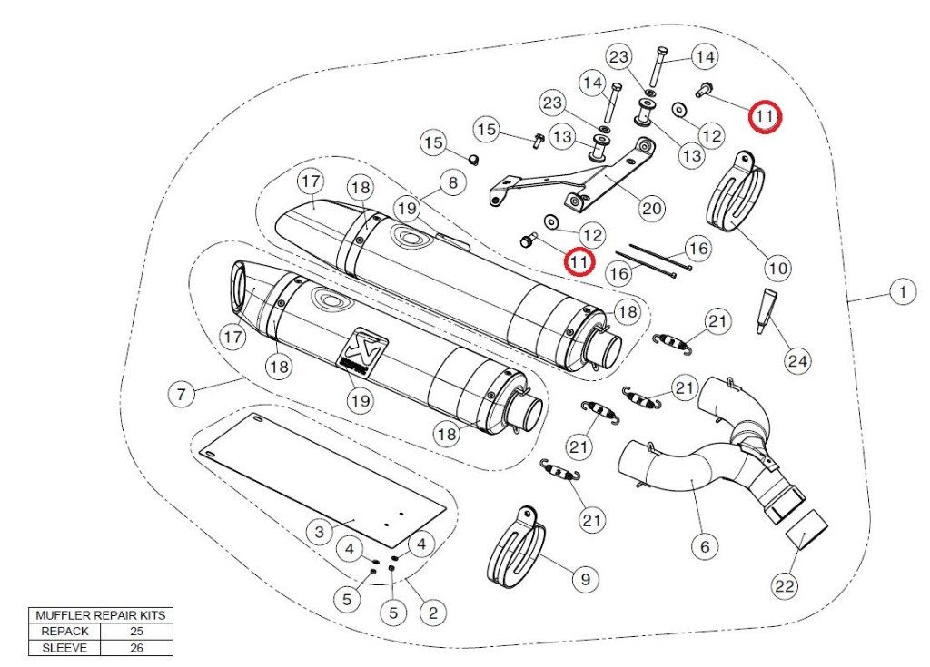 AKRAPOVIC アクラポビッチ 【リペアパーツ】P-FB30 screw fe RSV4 SHIVER900 TUONOV4 R1200GS ADVENTURE APRILIA アプリリア BMW その他マフラーオプション・補修部品 マフラー