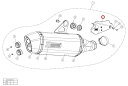 AKRAPOVIC アクラポビッチ 【リペアパーツ】P-HSB12R5 heat shield ca R1200GS ADVENTURE BMW マフラーガード...