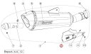 AKRAPOVIC アクラポビッチ 【リペアパーツ】P-HSB12SO3 heat shield ca R1200R R1200RS BMW マフラーガード・ヒ...