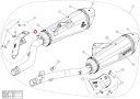 AKRAPOVIC アクラポビッチ 【リペアパーツ】P-HSB16R1D heat shield ca K1600GT K1600GTL BMW マフラーガード...