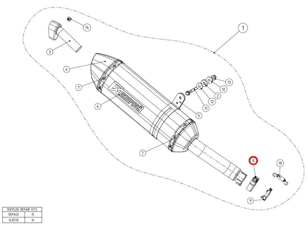 樂天商城 - AKRAPOVIC アクラポビッチ 【リペアパーツ】P-R65 clamp SS CBR300R HONDA ホンダ マフラークランプ・Tボルトクランプ マフラー