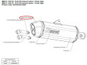 AKRAPOVIC アクラポビッチ 【リペアパーツ】V-EC126 end cap set K1200GT K1300GT BMW マフラーエンドキャップ マフ...