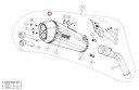 AKRAPOVIC アクラポビッチ 【リペアパーツ】V-EC148 end cap ca 1400GTR CONCOURS14 ZZR1400 ZX-14 TI...