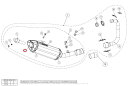 AKRAPOVIC アクラポビッチ 【リペアパーツ】V-EC173 end cap ca ER-6F ER-6N NINJA650 MT-125 YZF-R12...