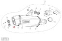 AKRAPOVIC アクラポビッチ 【リペアパーツ】V-EC193 end cap ca F650GS F700GS F800GS ADVENTURE F800...