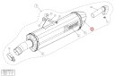 AKRAPOVIC アクラポビッチ 【リペアパーツ】V-EC200 end cap ca F800GT F800R BMW マフラーエンドキャップ マフラー