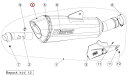 AKRAPOVIC アクラポビッチ 【リペアパーツ】V-EC236 end cap ca R1200R R1200RS BMW マフラーエンドキャップ マフラー
