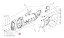 AKRAPOVIC アクラポビッチ 【リペアパーツ】V-EC239 end cap ca S1000XR BMW マフラーエンドキャップ マフラー