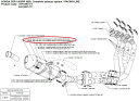 AKRAPOVIC アクラポビッチ 【リペアパーツ】V-EC28 end cap set for titanium outer sleeve muffler C...